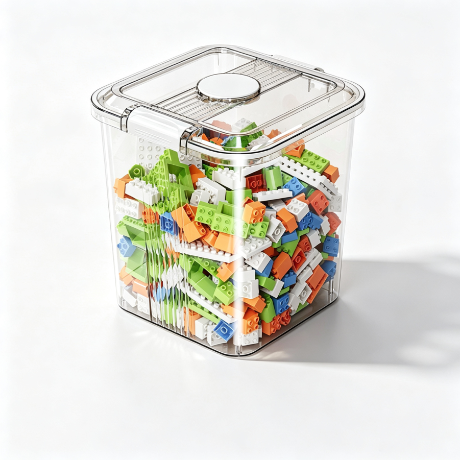 Large Transparent White Storage Organizer