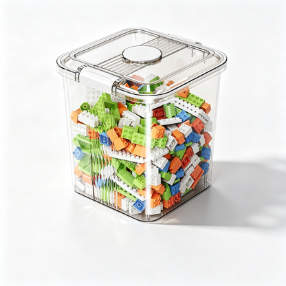Large Transparent White Storage Organizer