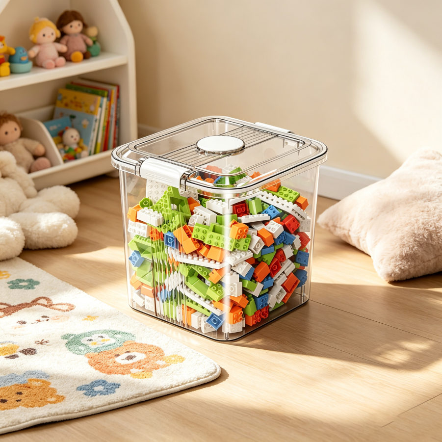 Large Transparent White Storage Organizer