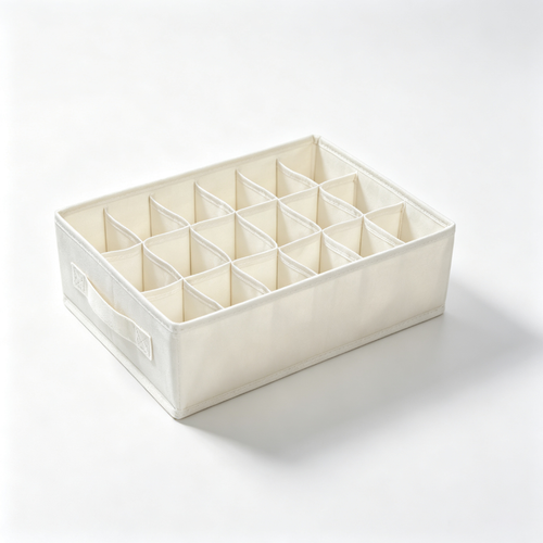 18-Grid Beige Storage Organizer