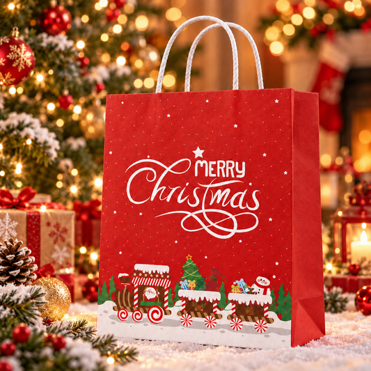 Make It Gift-Ready 🎁 Premium Kraft Paper Christmas Gift Bag