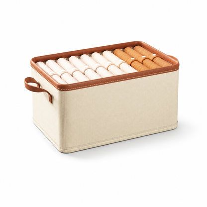 Foldable Fabric Clothing Storage Box for Home Use